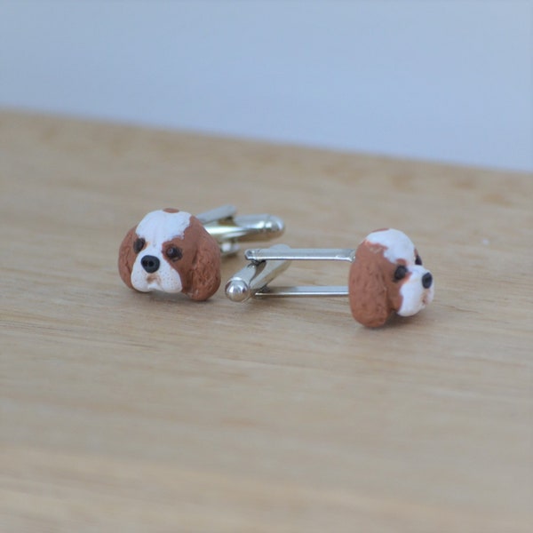 CUSTOM pet cufflinks, perfect gift for pet lovers and for grooms. Personalised dog cuff links handmade from photos with polymer clay.