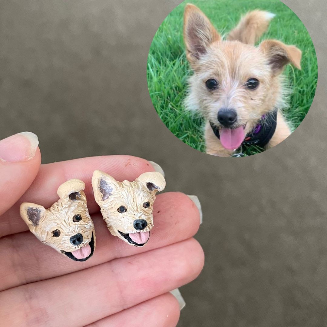 Dog Earrings Etsy UK