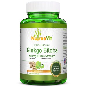 Organic Ginkgo Biloba Capsules – Brain Health, Memory, Circulation