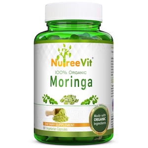 PURE ORGANIC Moringa Oleifera Vegetable Capsules  (500mg)