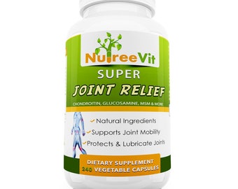 Organic Joint Wellness Capsules | Glucosamine Chondroitin MSM Curcumin Blend | Daily Mobility Support