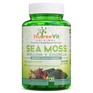 NutreeVit 100% Organic  - Sea Moss+ Spirulina+ Chlorella