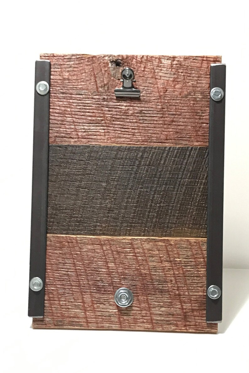 Rustic Reclaimed Wood Photo Frame Photo Display Industrial Style Photo Stand