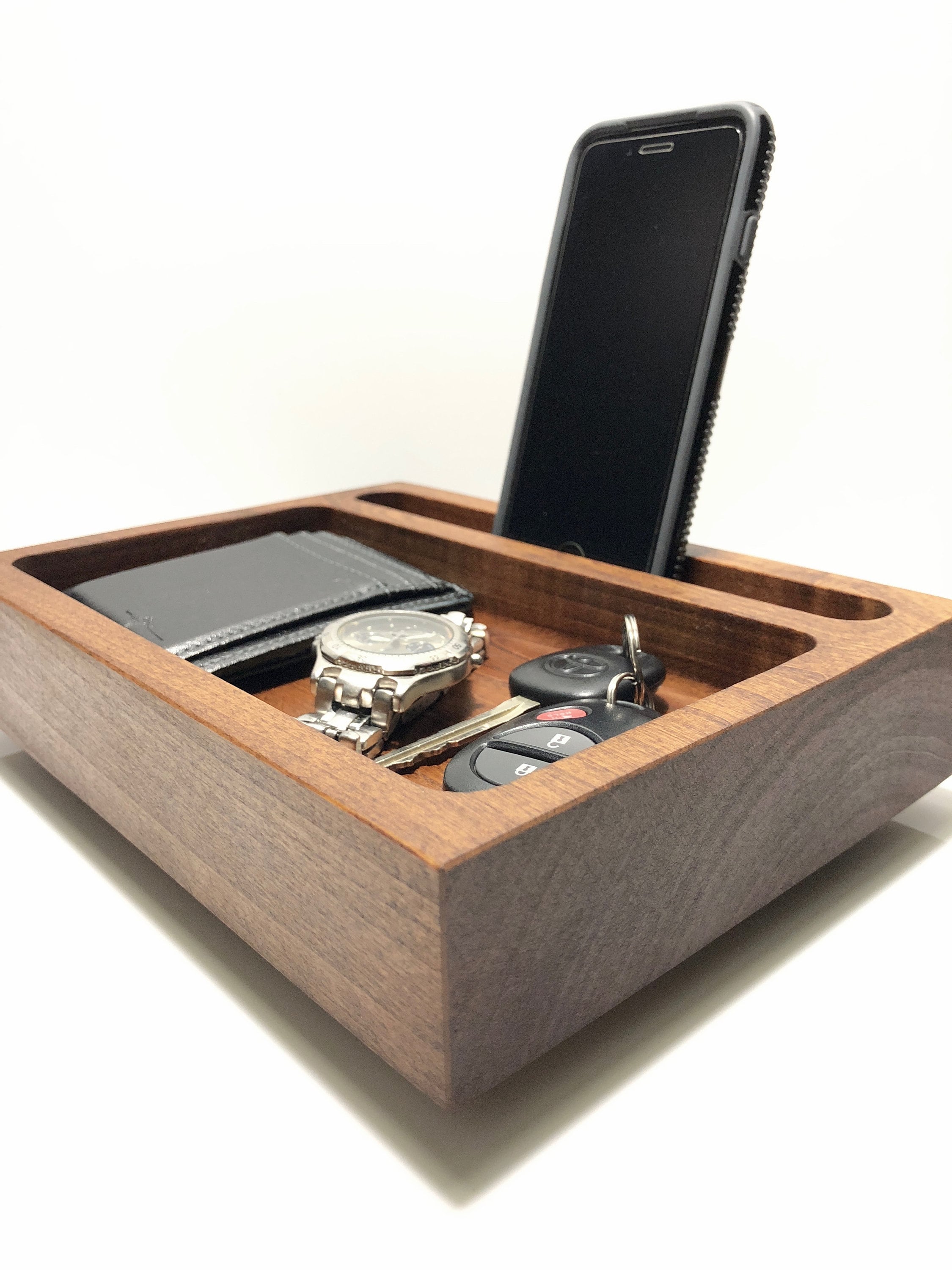 Charging Station Organizer / Rustic Style Wood iPhone ...