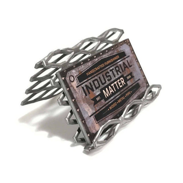 Custom Industrial Metal Business Card Holder / Display