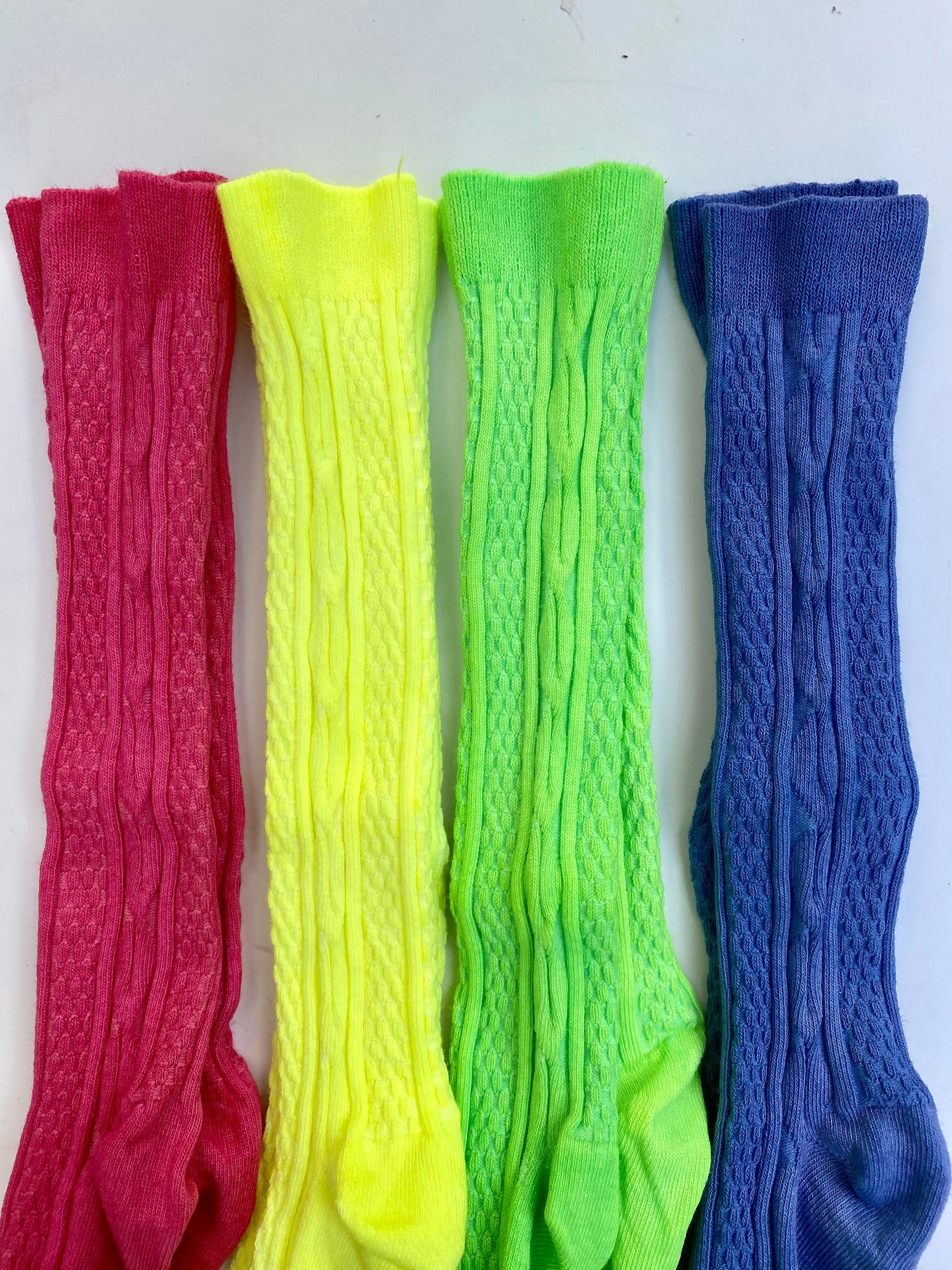 Neon Socks 90s inspired 80s inspired Throwback Vibes Etsy