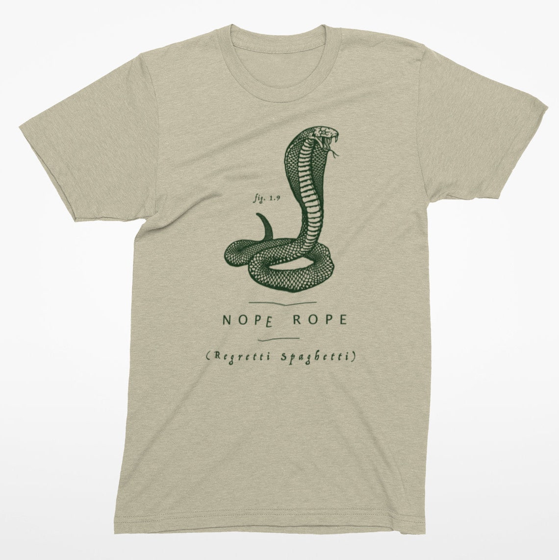 Nope Rope Snake T-shirt Regretti Spaghetti Snake Anatomy | Etsy