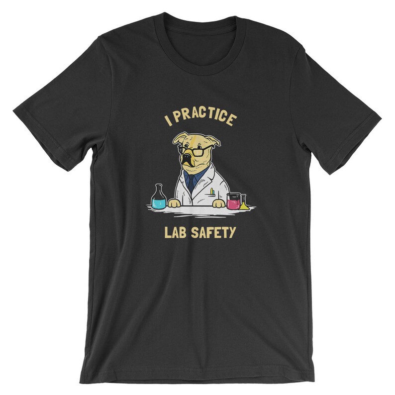 Practice Lab Safety TShirt Funny Labrador Dog Scientist Etsy
