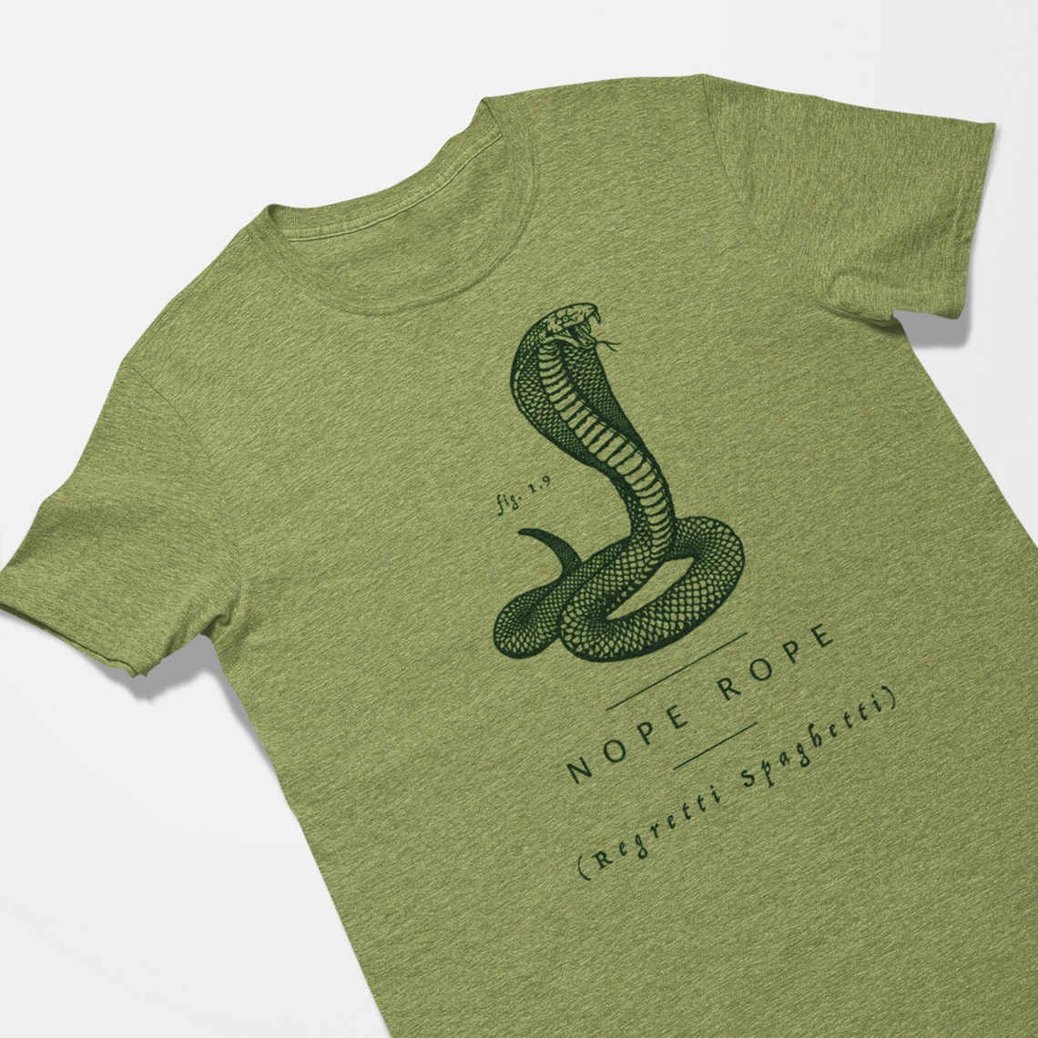 Nope Rope Snake T-shirt Regretti Spaghetti Snake Anatomy | Etsy