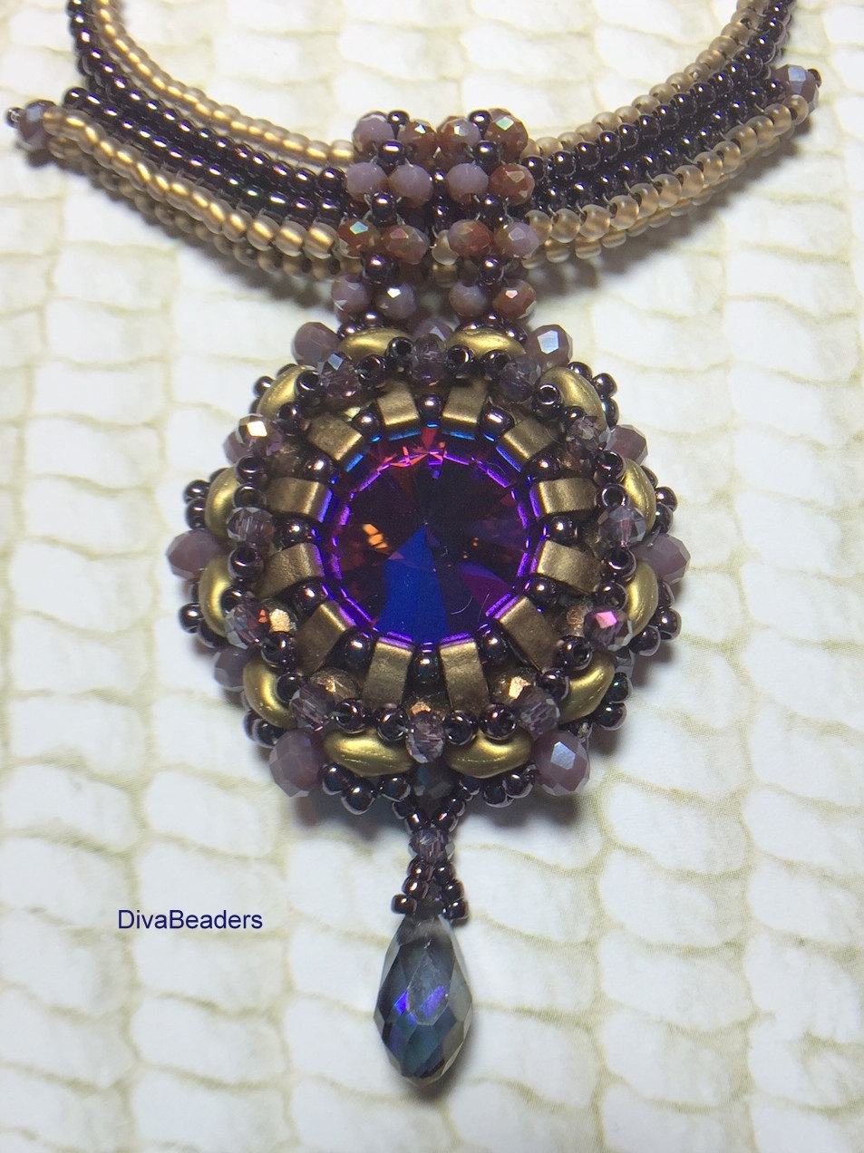 Printable Rivoli Pattern Rapturous Rivoli Pendant PDF Pattern and Tutorial - Etsy