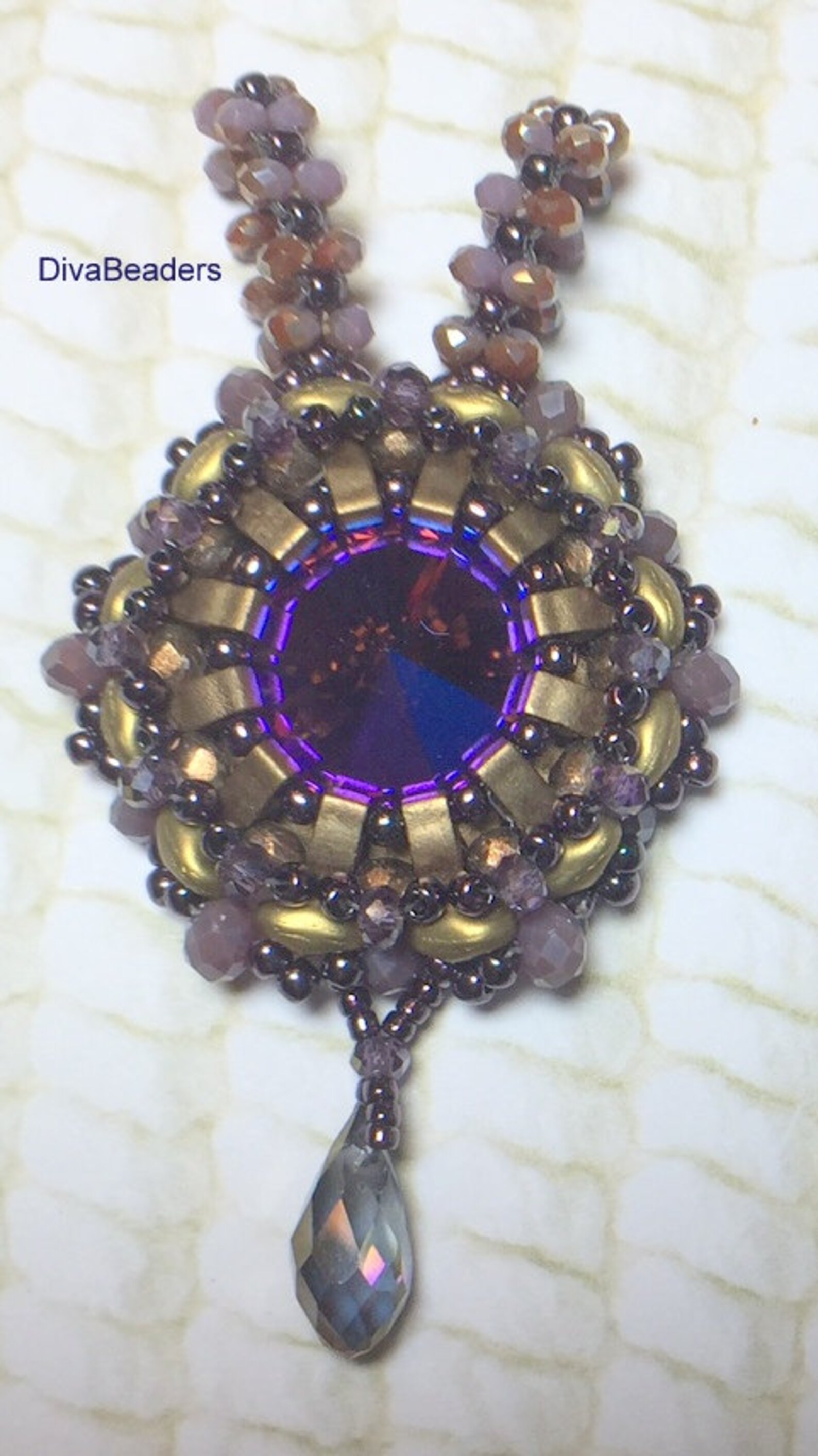Printable Rivoli Pattern Rapturous Rivoli Pendant PDF Pattern and Tutorial - Etsy
