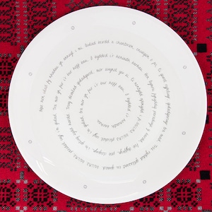 Welsh National Anthem Platter - Welsh Gift
