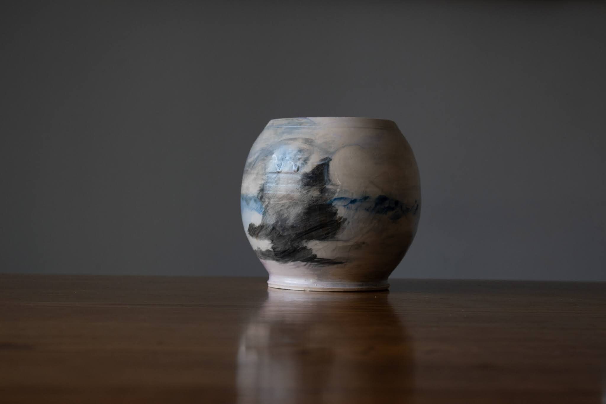 風景画陶器花瓶 - Etsy 日本