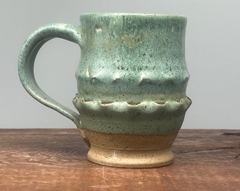 Handmade Sage Green Stoneware Mug