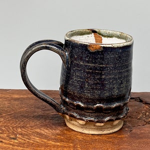 Art Nuoveau inspired Mug Brown with Blue