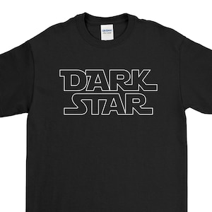 Grateful Dead - Dark Star - Jerry Garcia  100% Cotton  Screen Printed t-shirt with White ink.