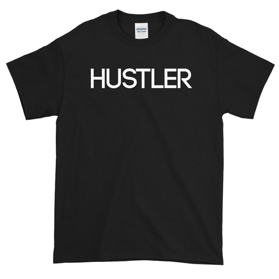 Hustler Black Short Sleeve 100% Cotton Screen Printed T-shirt - Etsy