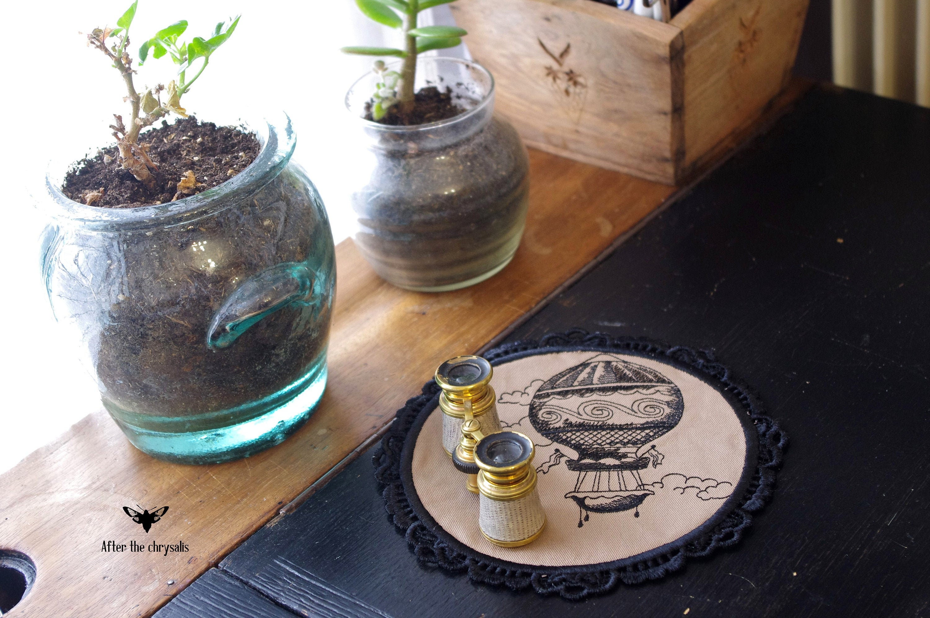 Napperon Steampunk Montgolfière