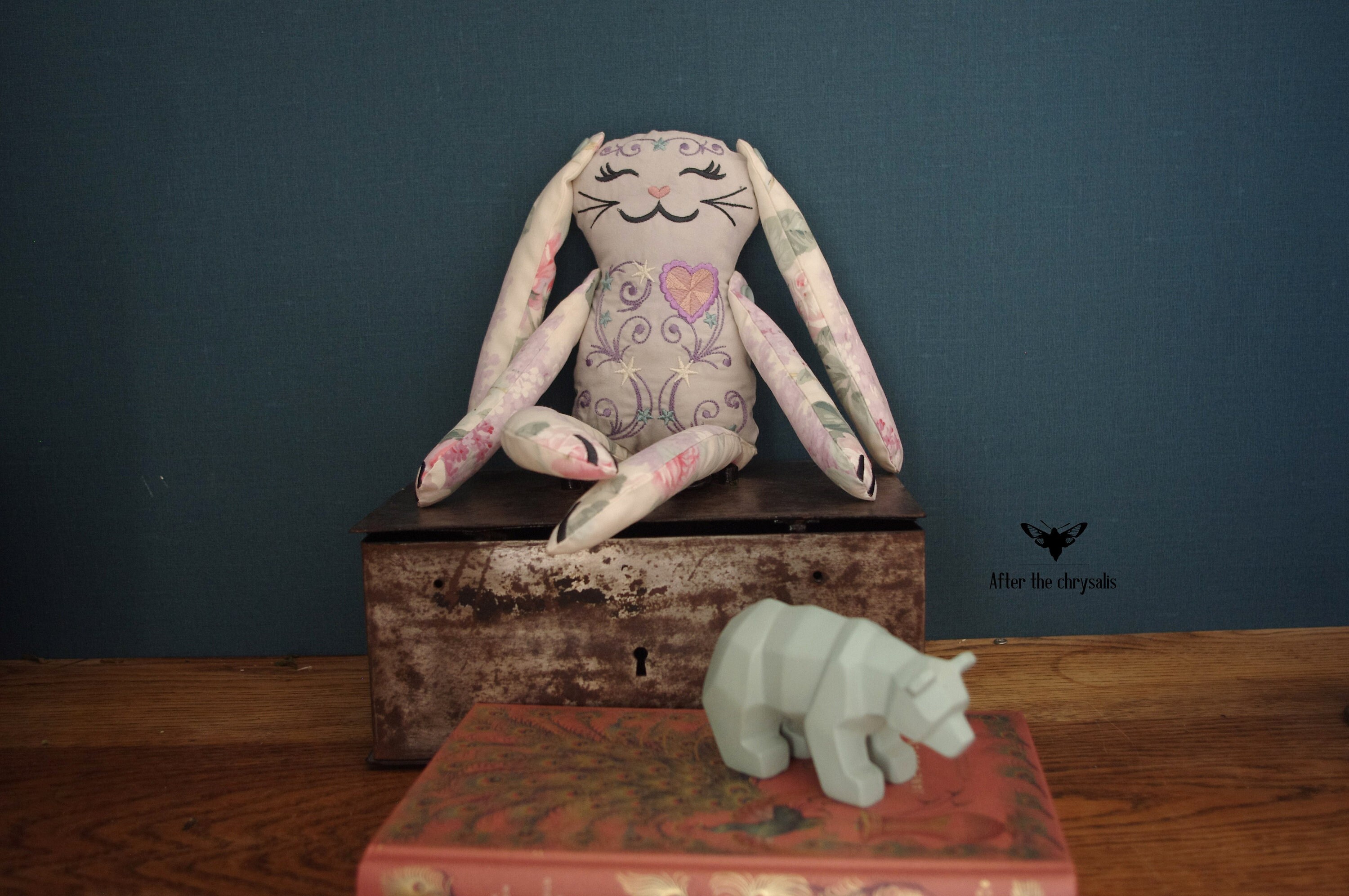 Peluche Lapin Brodée