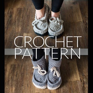wknd slipper CROCHET PATTERN