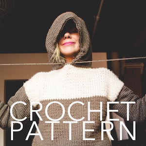 Crochet Hood PATTERN - ONLY HOOD - not full sweater