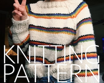 Ski Lodge Pullover KNIT PATTERN