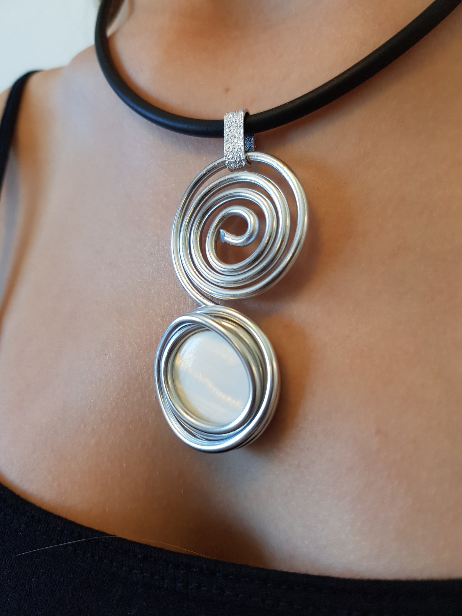 Artisan Jewelry Artisan Pendant Silver Wire Jewelry | Etsy