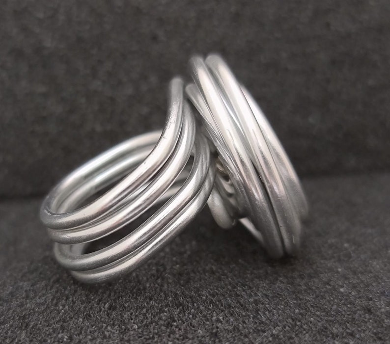 Tree Ring Silver Tree Ring Wire Wrapped Ring All Sizes Etsy
