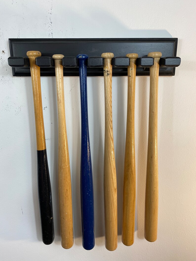 Souvenir Baseball Bat Holder 5 Mini Bats Etsy