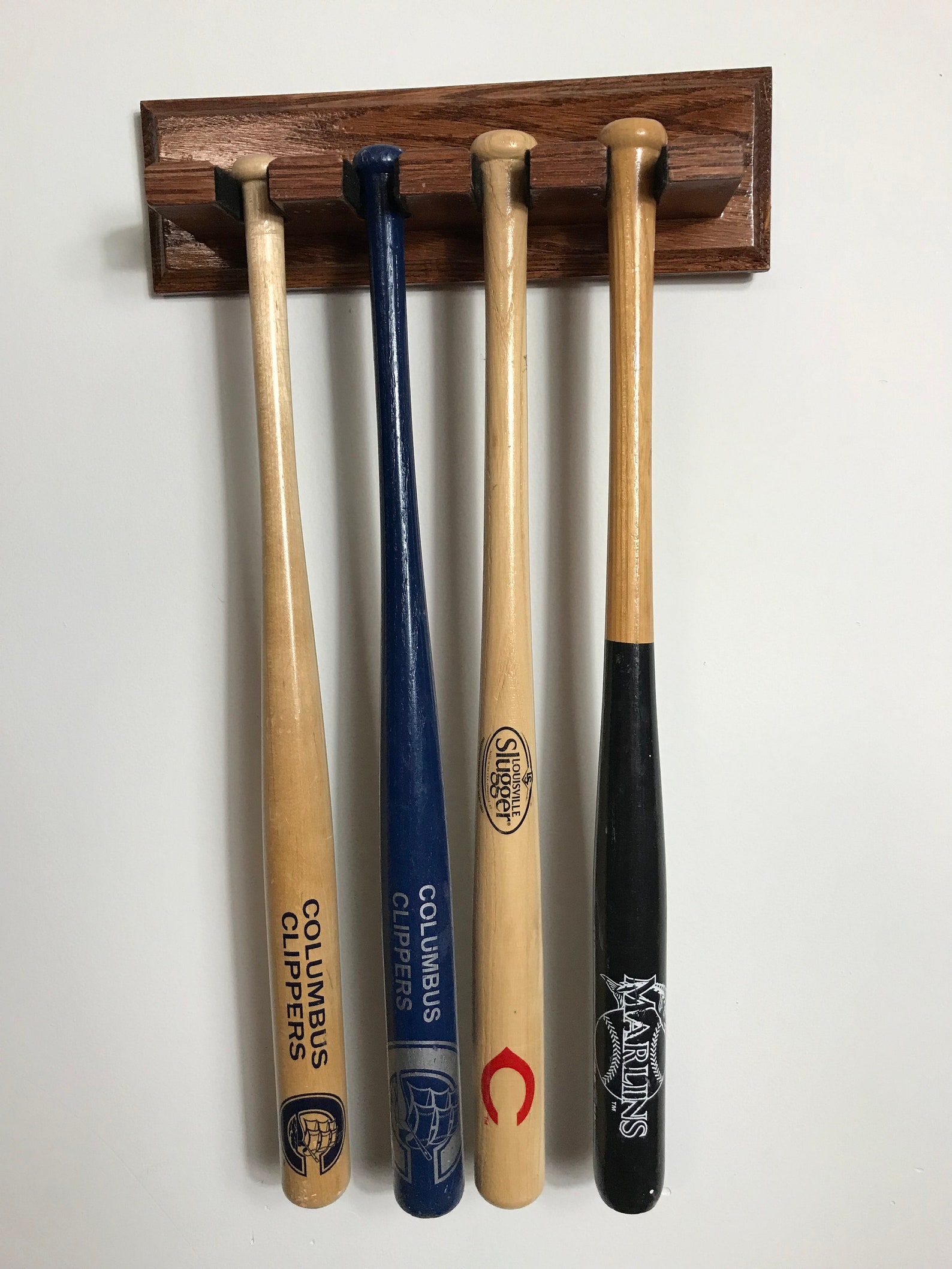 Mini Baseball Bat holder 4 Souvenier mini Bats Etsy