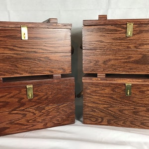 Ammo box  With  Chestnut stain and Rope handles