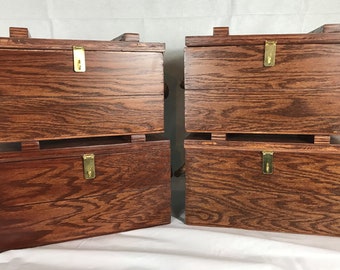 Ammo box  With  Chestnut stain and Rope handles