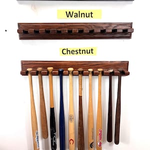Souvenir Baseball Bat holder display - 10 mini - Bats free shipping