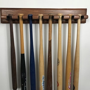 Souvenir Baseball Bat holder display - 8 mini - Bats free shipping