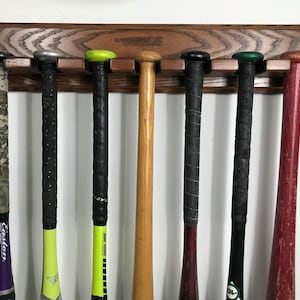 7 bat wall mount holder Full size display bat holder