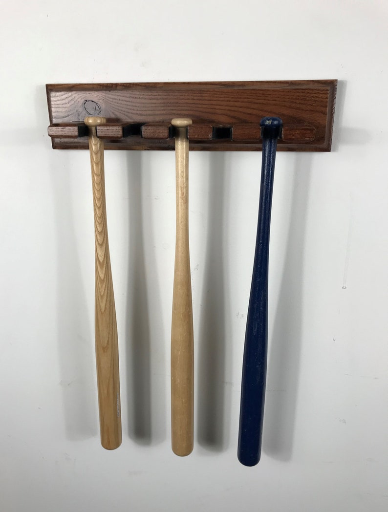 Souvenir Baseball Bat Holder 5 Mini Bats Etsy
