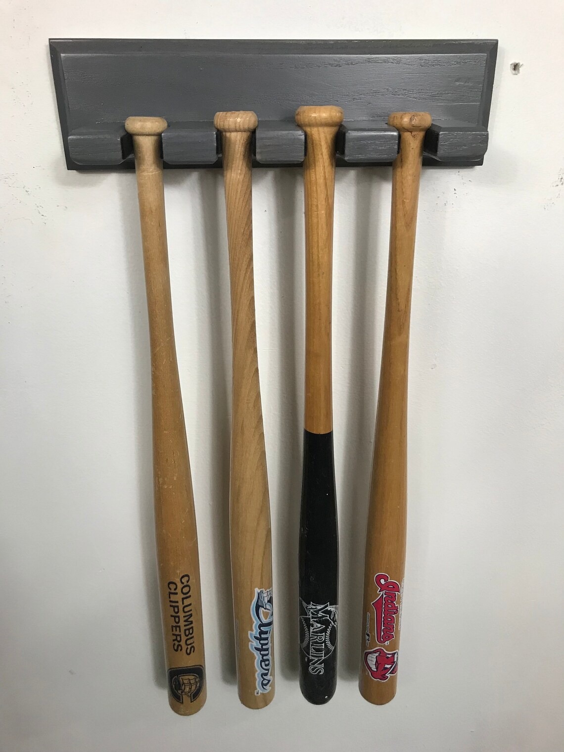 Mini Baseball Bat Holder 4 Souvenier Mini Bats Etsy