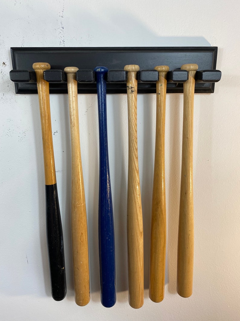 Souvenir Baseball Bat Holder 6 Mini Bats Etsy