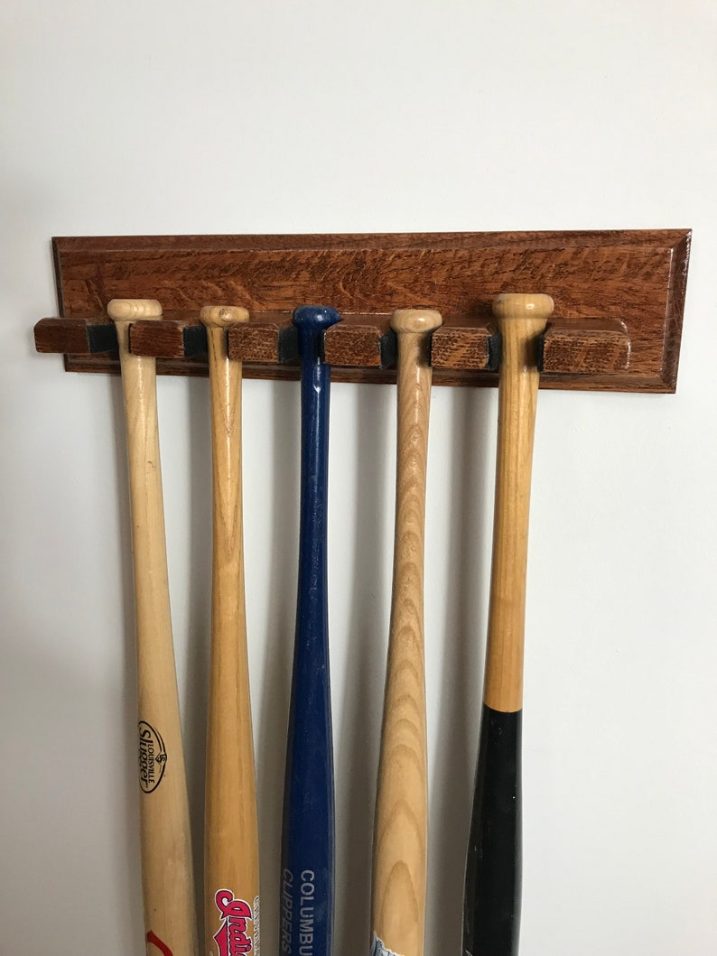 Souvenir Baseball Bat Holder 5 Mini Bats Etsy
