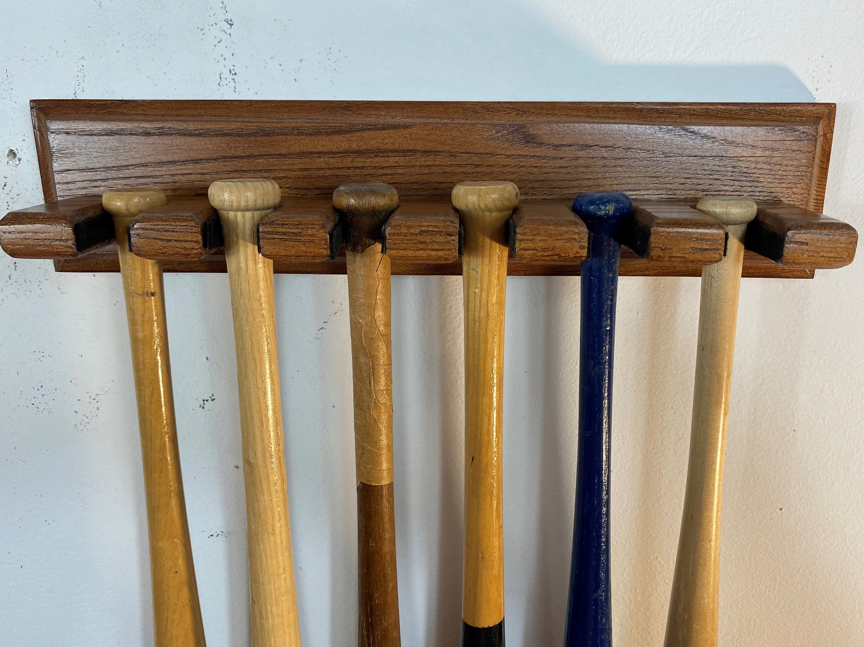 Souvenir Baseball Bat Holder 6 Mini Bats Etsy