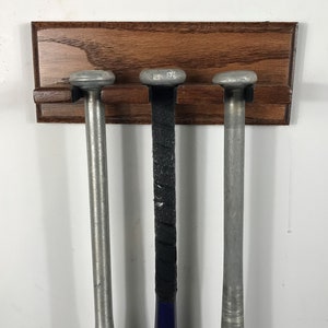 3 Baseball bat Vertical wall mount bat holder bat rack display for full size bats