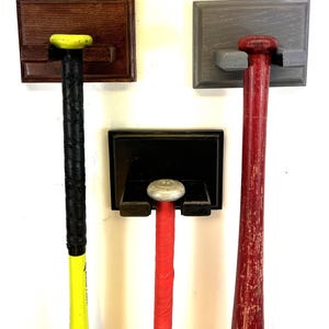 1 Full size Baseball bat holder display -Single full size bat rack