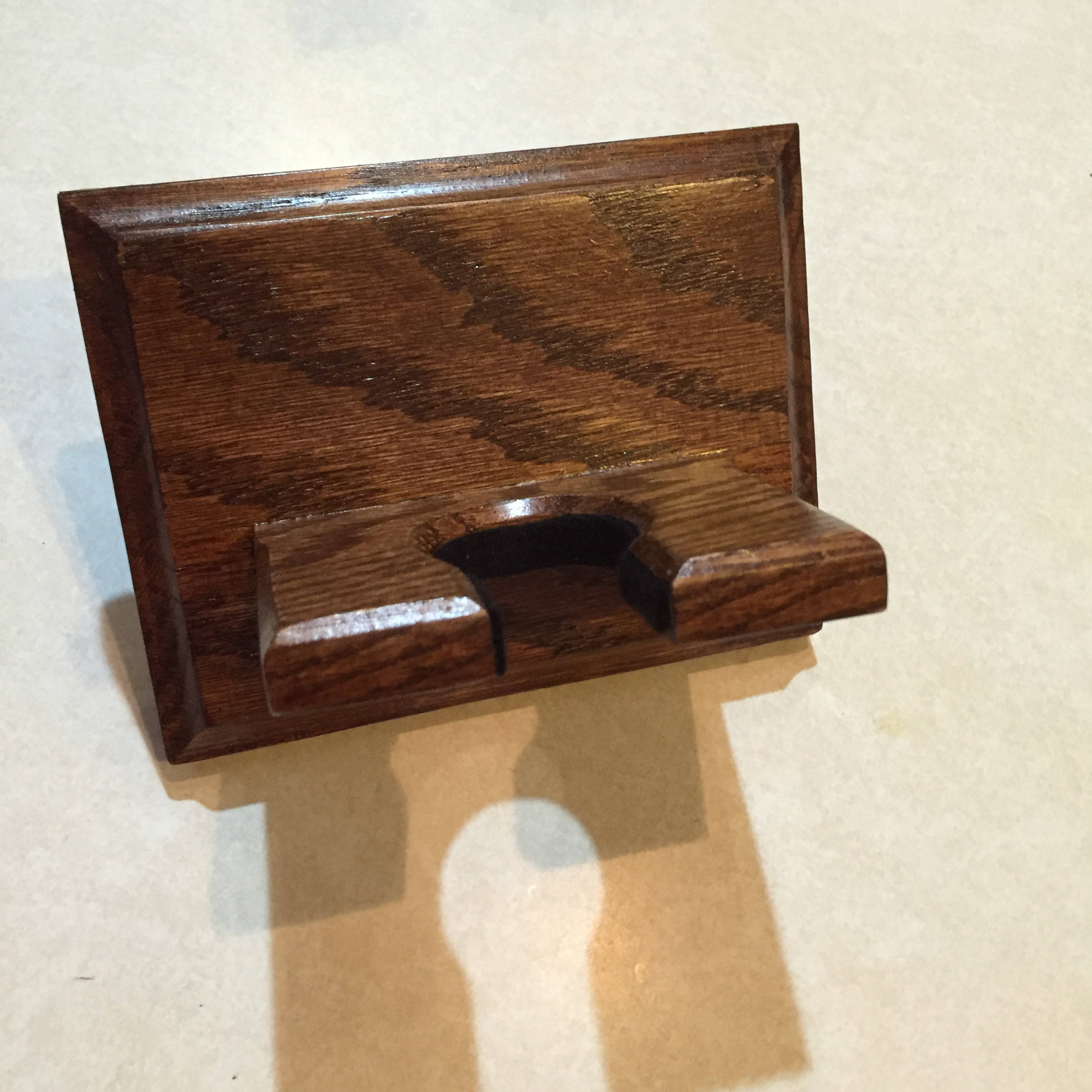 Baseball bat holder full size bat Chestnut stain Etsy