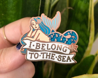 Glitter Mermaid Enamel Pin Badge