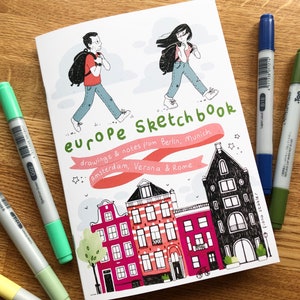 Europe Sketchbook A Travel Zine from Berlin, Amsterdam, Rome & More image 1