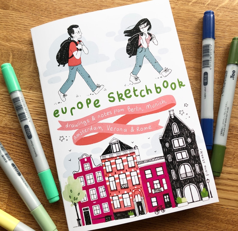 Europe Sketchbook A Travel Zine from Berlin, Amsterdam, Rome & More image 1