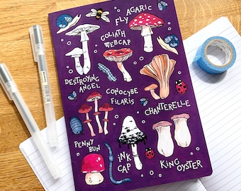 Witch’s Mushrooms Notebook - A5 Lined