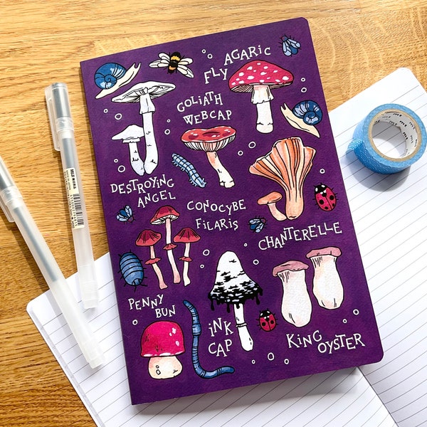 Witch’s Mushrooms Notebook - A5 Lined