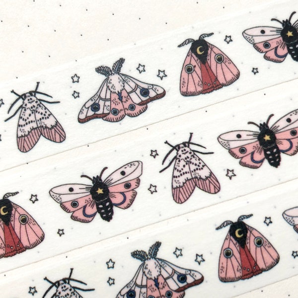 Pastel Moth Washi Tape