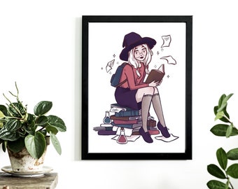 Library Witch - Art Print 5x7"